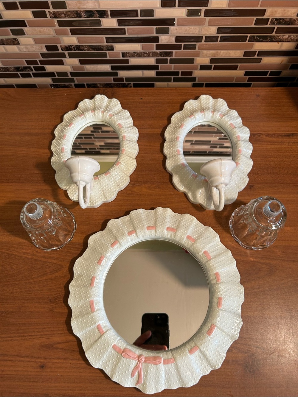 Vintage Homco Wall Mirror Set - Decorative Home Wall Decor